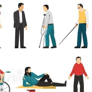 Illustrated People with Disabilities poster